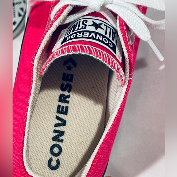 Converse Chuck Taylor All Star Double Stack Platform Low-tops. Hot Oz Pink. - Picture 10 of 11